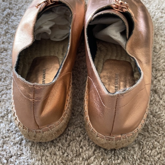 Alexander Wang Devon Rose Gold Metallic Platform Jute Espadrilles - Picture 17 of 17